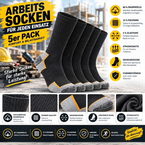 50 paar arbeitssocken - -,